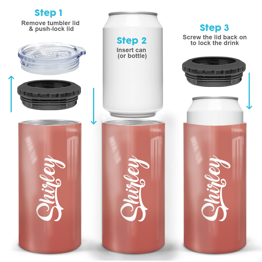 Personalized Can Cooler Gift - I&#39;m trying to be awesome