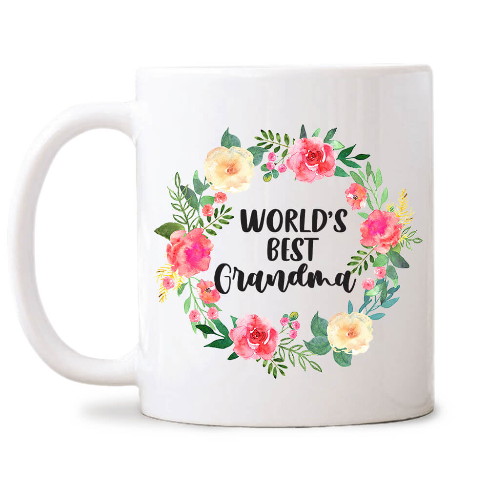 World&#39;s Best Grandma Mug - Birthday Mother&#39;s Day Gifts For Grandma Coffee Mug Grandma Gifts - 11oz