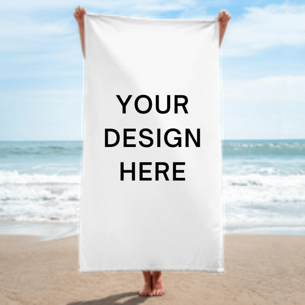 Your Design Here Beach Towel With Your Personal Custom Design