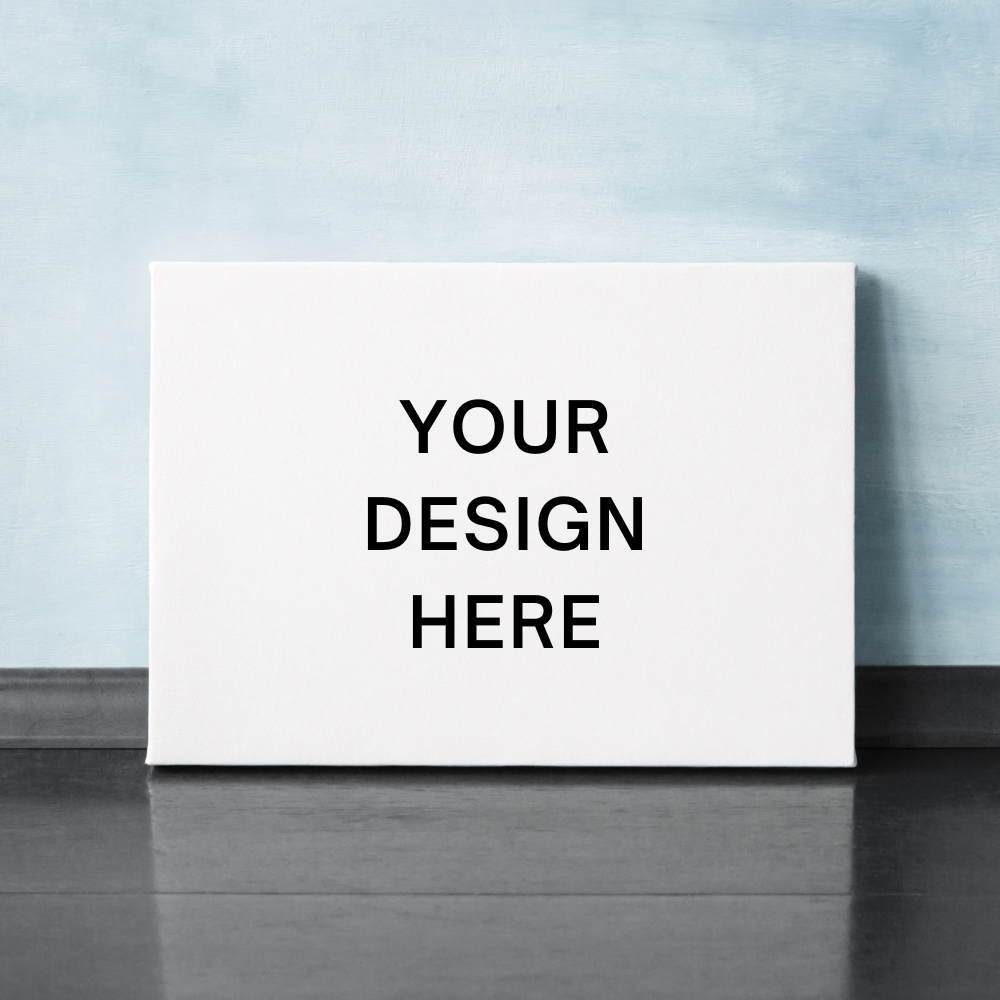 Your Design Here Horizontal Canvas Print With Your Personal Custom Design