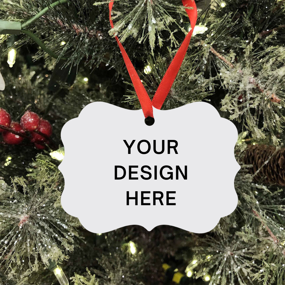 Your Design Here Medallion Metal Ornament With Your Personal Custom Design