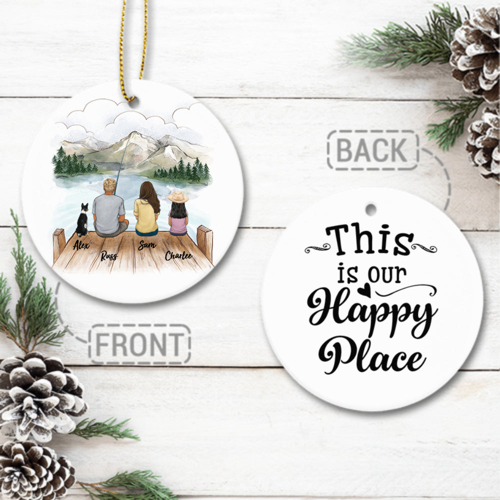 Personalized Christmas Ornament Porcelain Personalized -  in