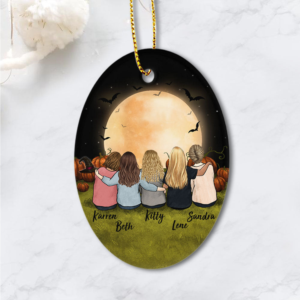 halloween oval ornament gift for best friend