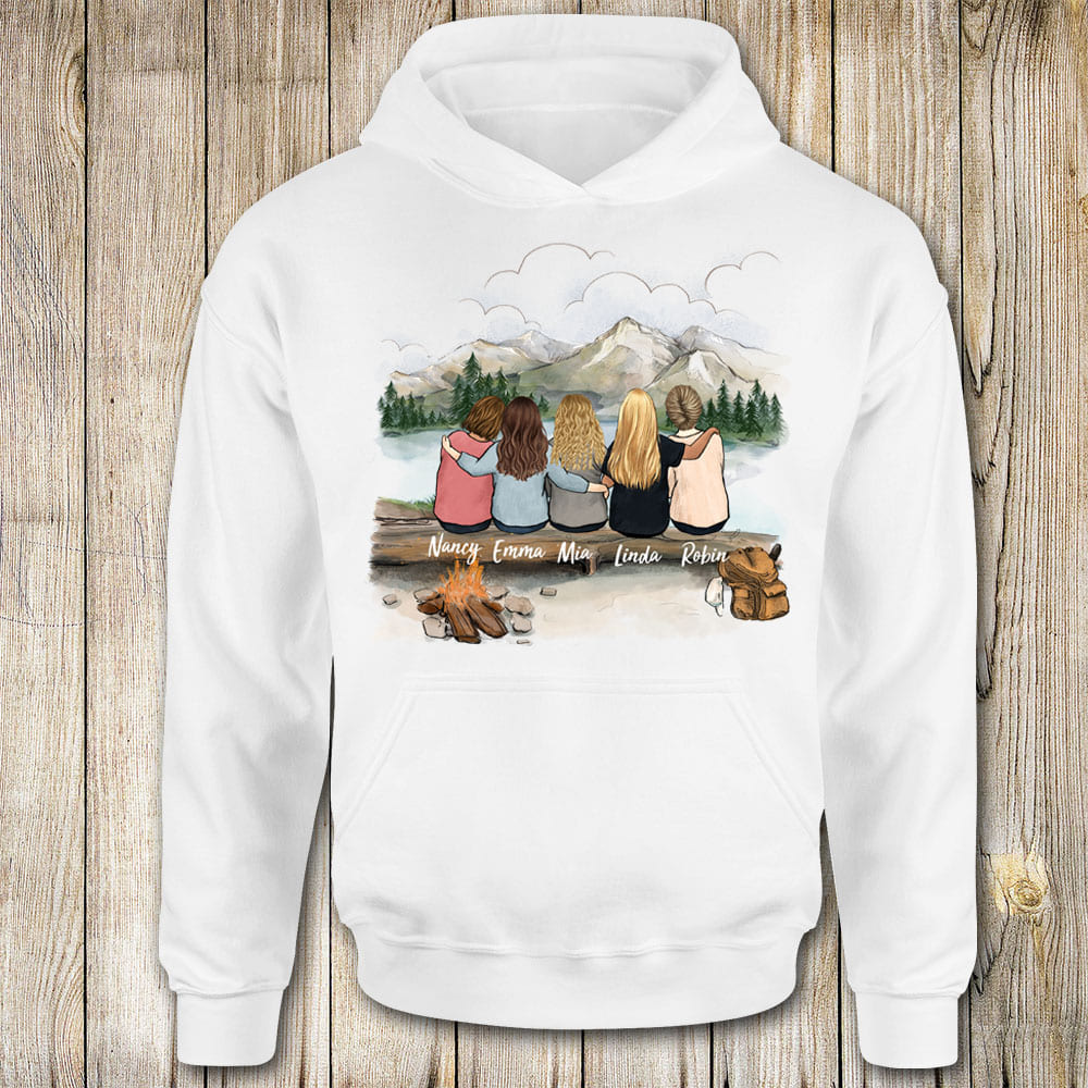 hiking with best friend hoodie gift for best friends or sisters