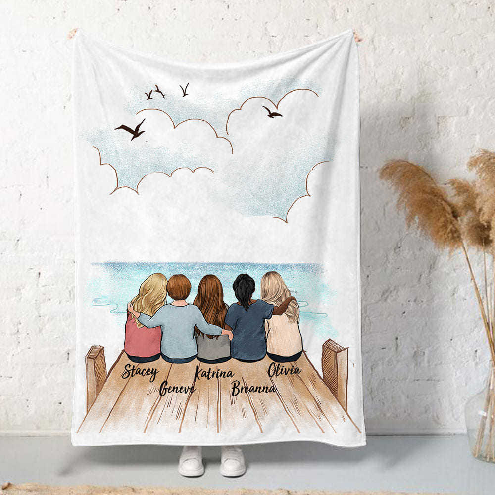 Personalized Best Friend Birthday Gifts Fleece Blanket 