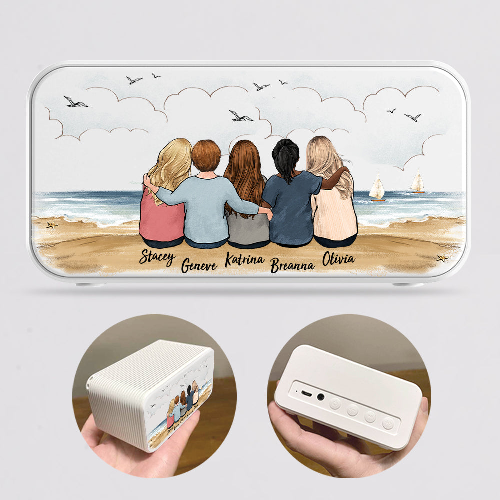 Personalized Bluetooth Speaker Gift For Best Friends - Beach