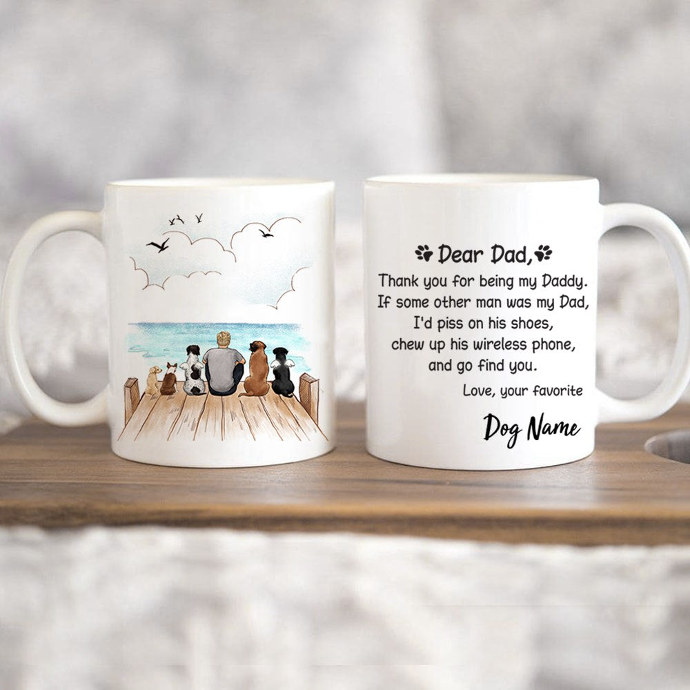 Personalized Dog & Cat Owner Mug - Wooden Dock