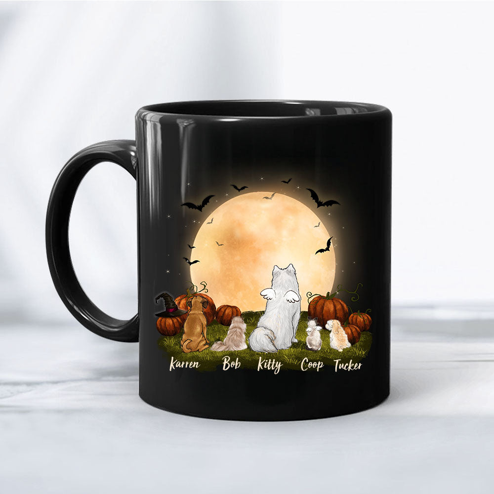 Custom Pet Halloween Coffee Mug For Dog And Cat Lovers 11 OZ