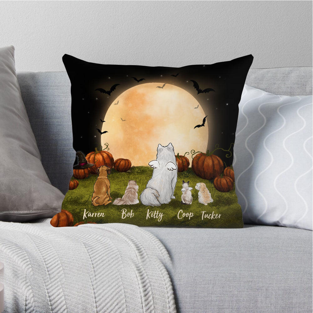 halloween pillow gift for dog and cat lovers