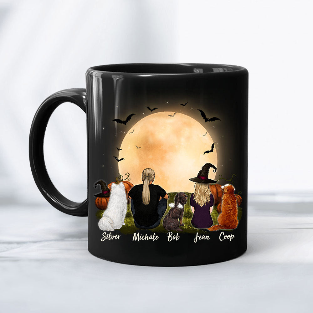 Personalized Dog & Couple  Halloween Mug 