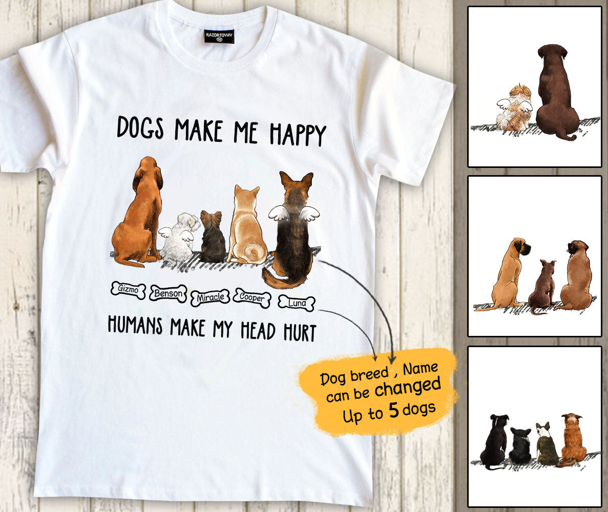 Personalized Dog Premium T-shirt - Just strands of love - Premium T-shirt - 2393