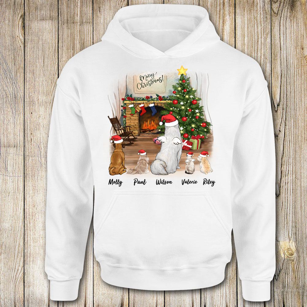 Personalized Christmas Hoodies for Dog  Cat lovers