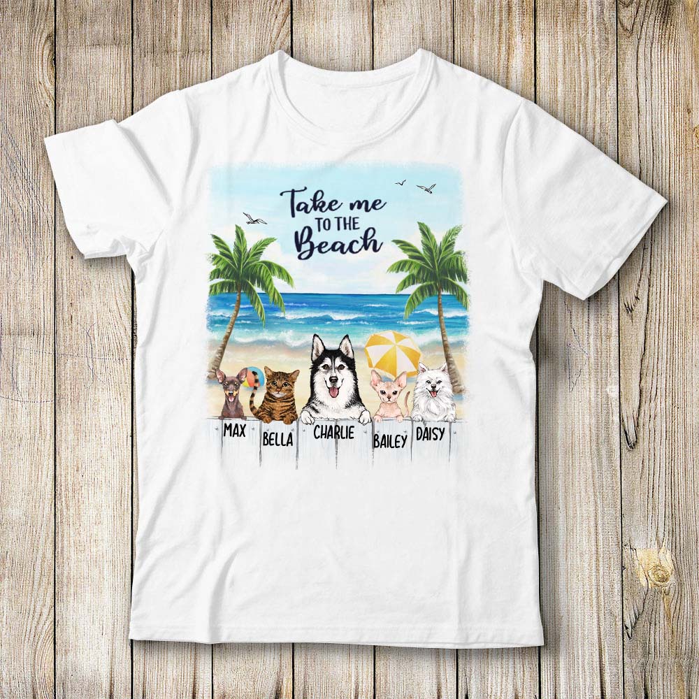 Personalized T-shirt Gifts For Dog Lovers - Summer beach