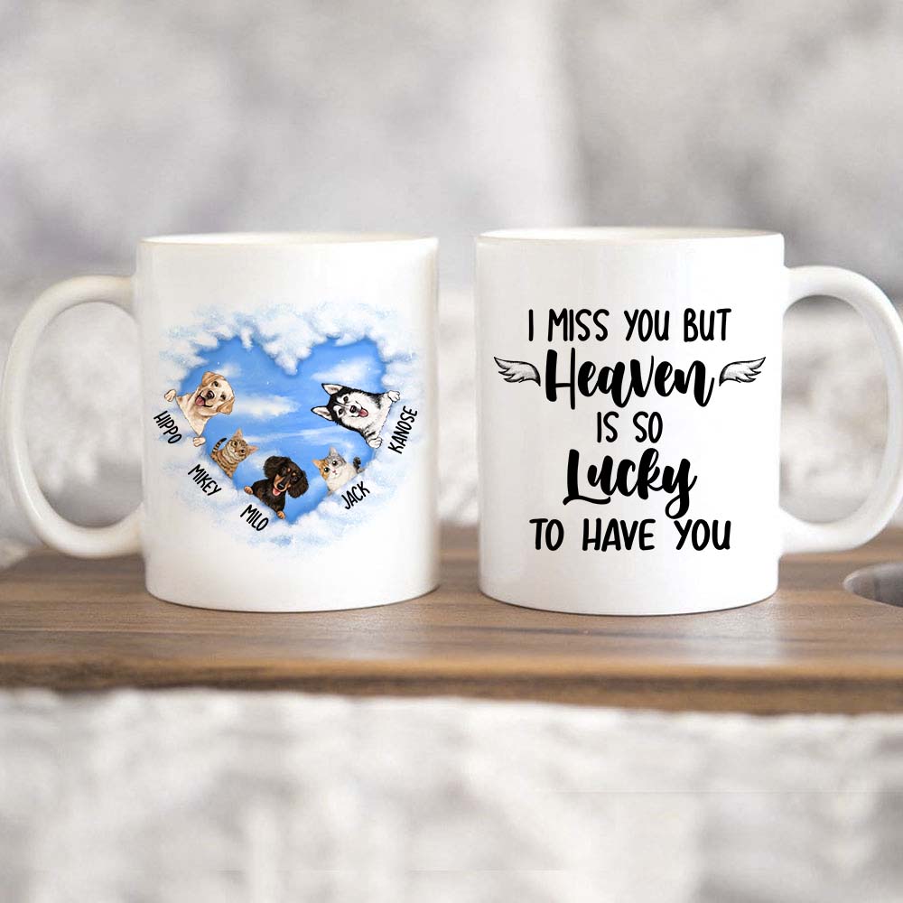 Personalized Dog, Cat Memorial Coffee Mug Gifts - What The Entrance To Heaven Must Look Like