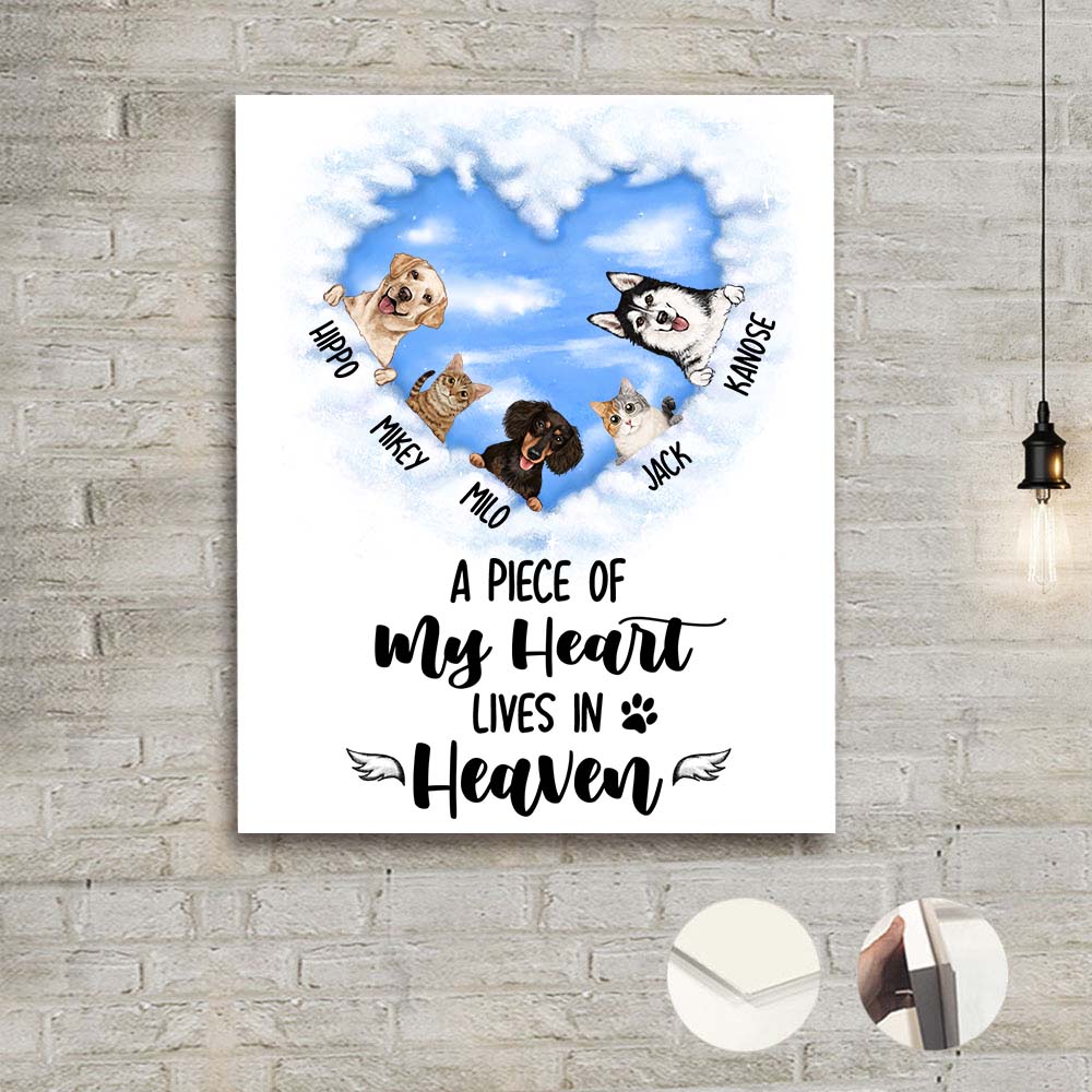 Personalized dog, cat memorial metal print gifts - What the entrance to heaven must look like