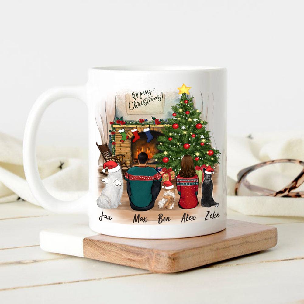 dog and dog owner christmas 11oz mug gift for dog lovers