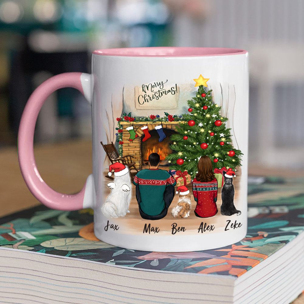Personalized Christmas Dog Mug Gifts - Accent Mug