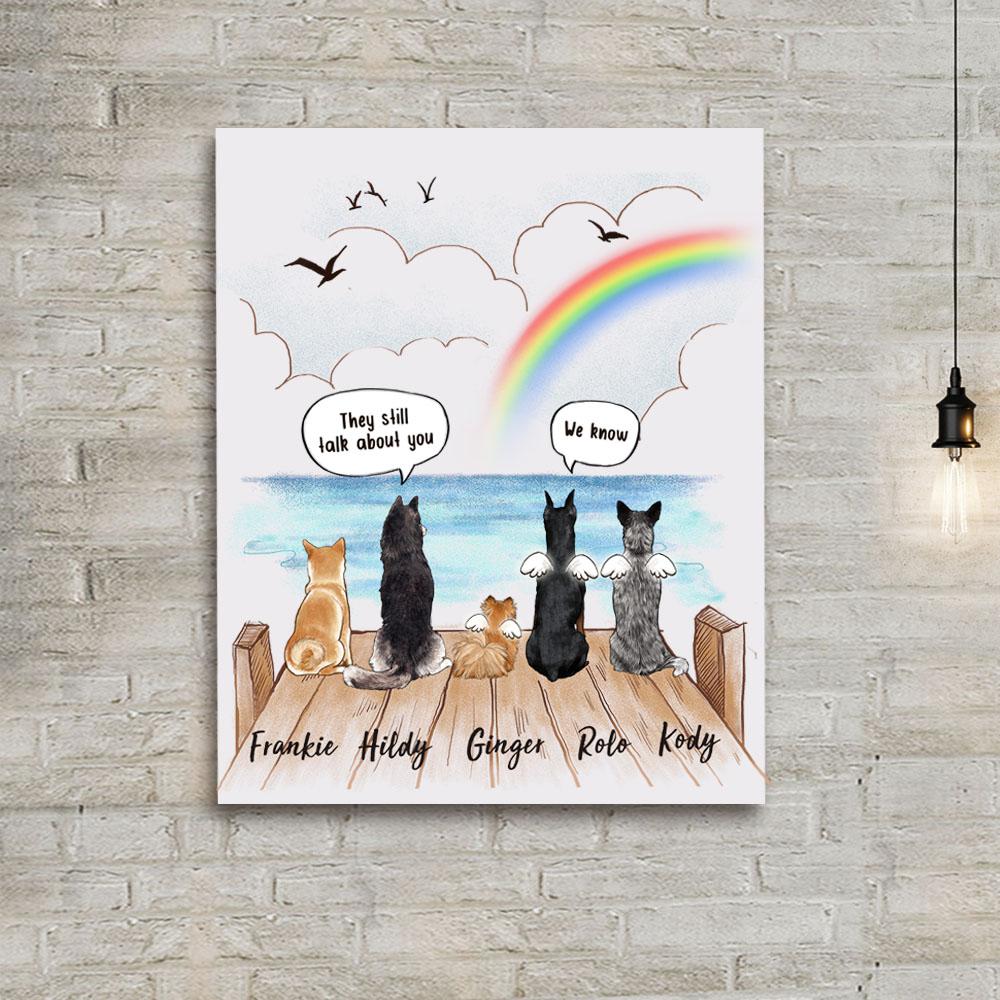 Personalized Dog Memorial Canvas Print |