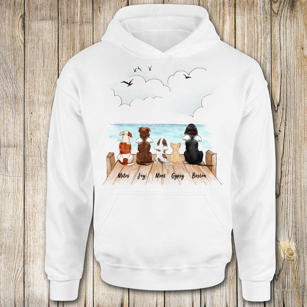 Personalized Dog Hoodie Gifts - Wooden Dock