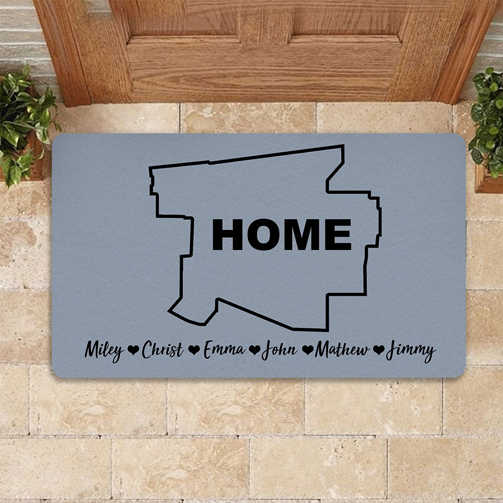 Personalized Welcome To The Dog's House Doormat - Unifury