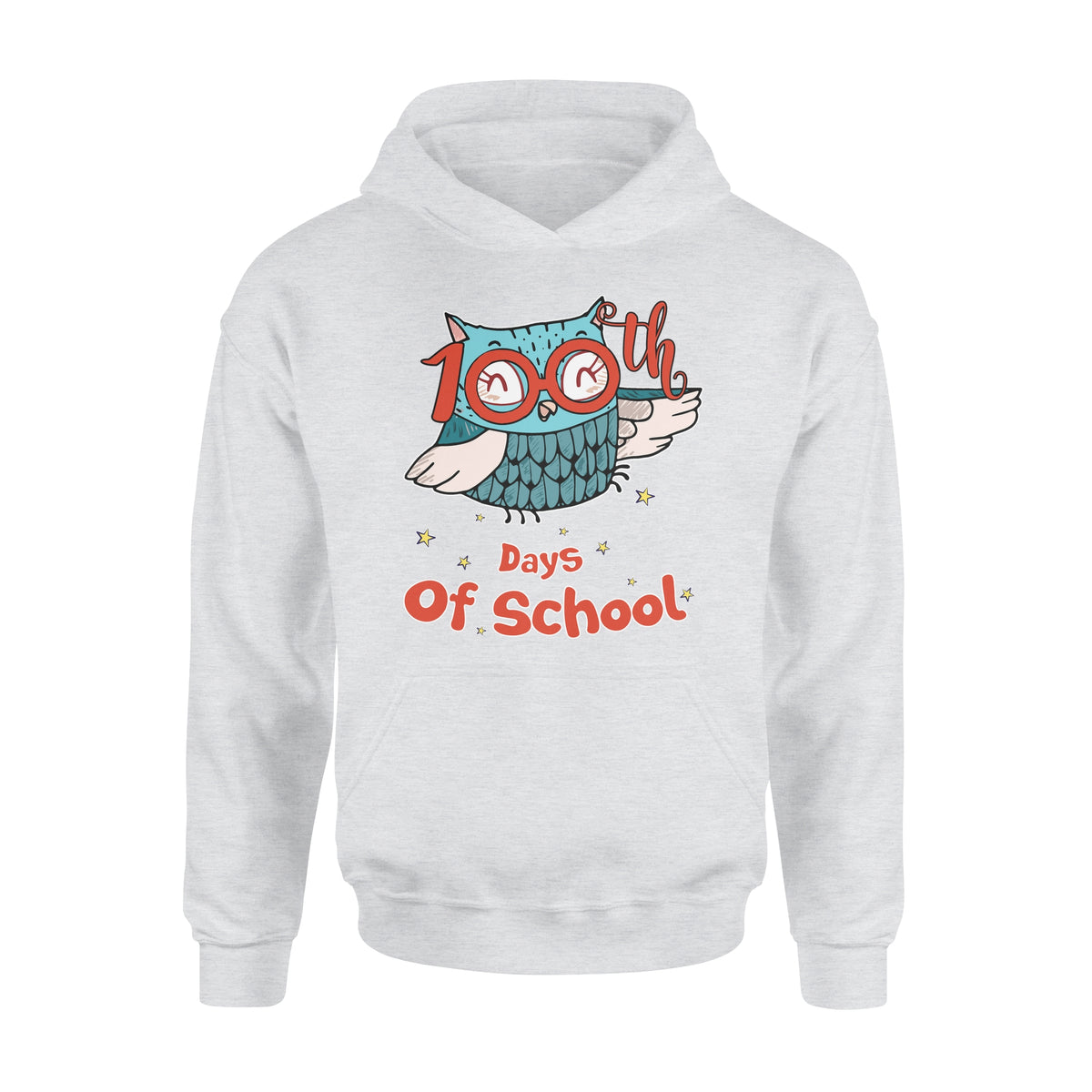 [MAN WOMAN] Happy 100 days of school hoodie ideas for kid kindergarten students - 100th days of school owl