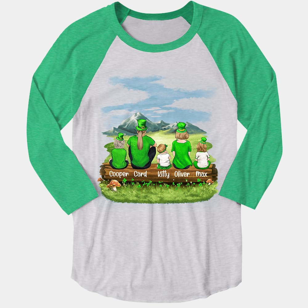 Personalized Family St Patrick&#39;s Day Baseball T-shirt
