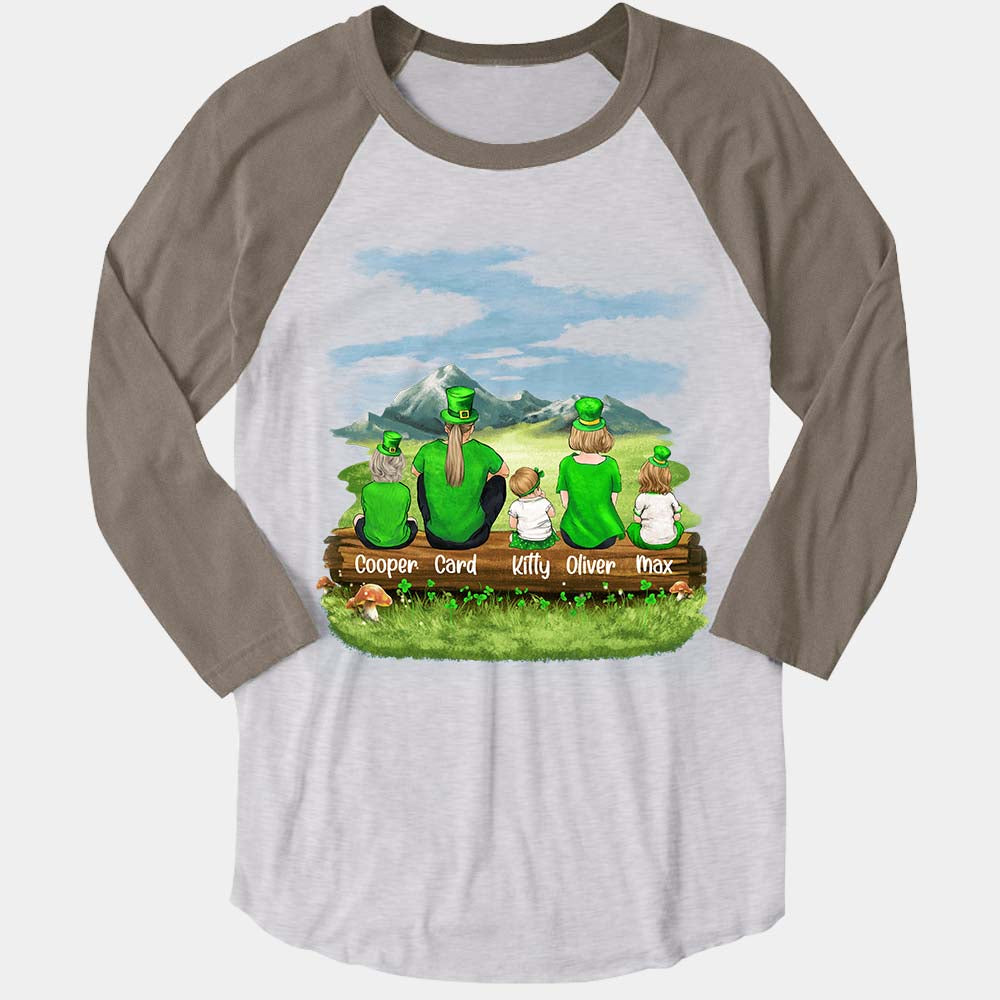 Personalized Family St Patrick&#39;s Day Baseball T-shirt