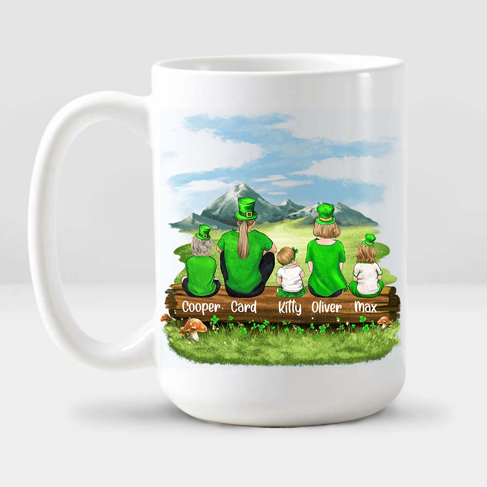 Personalized Family St Patrick&#39;s Day Coffee Mug