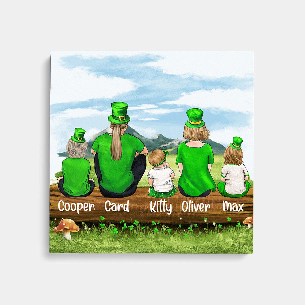 Personalized Family St Patrick&#39;s Day Photo Tile