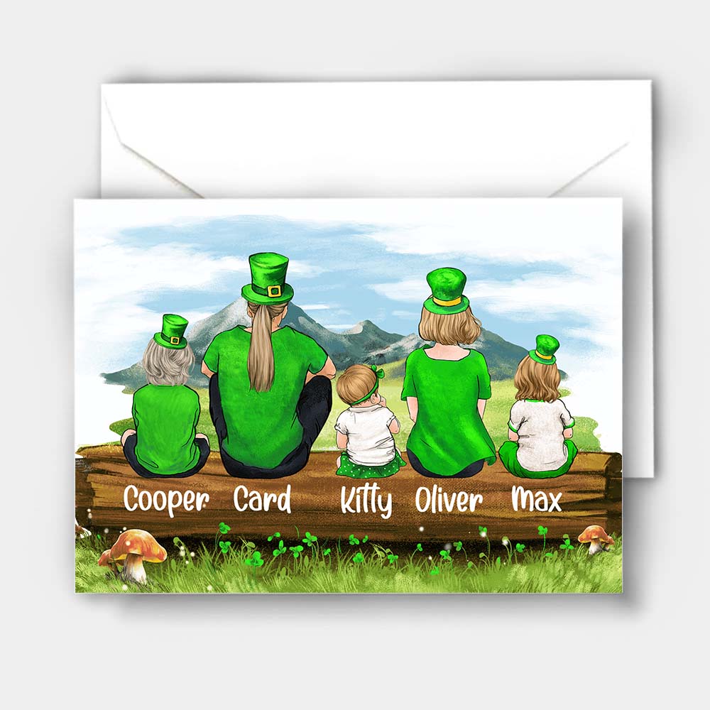 Personalized Family St Patrick&#39;s Day Postcard