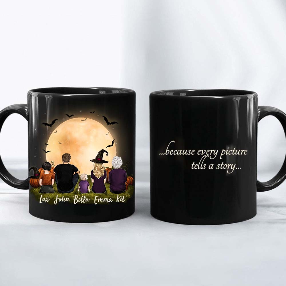 Custom Halloween Family Custom Message Coffee Mug