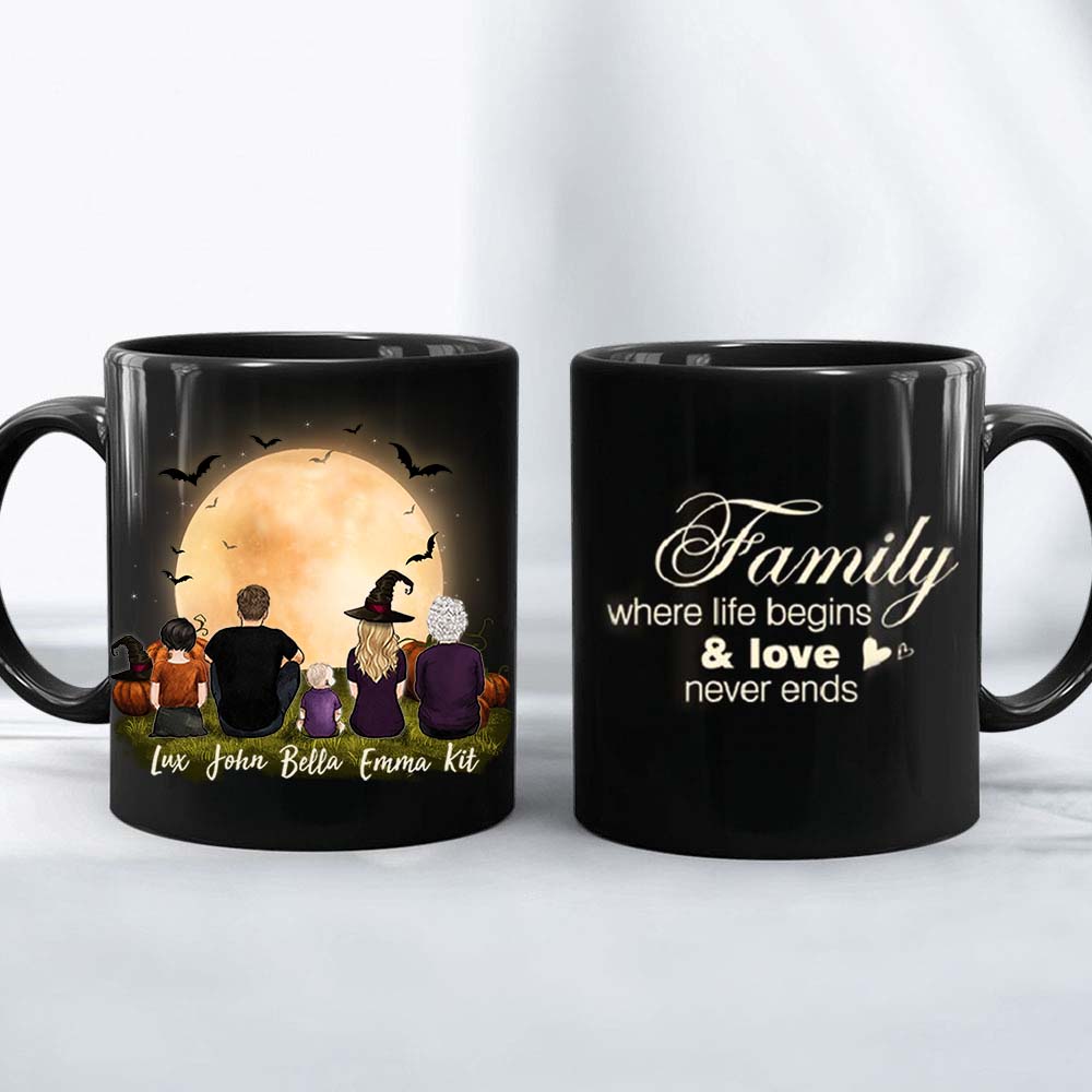 Halloween coffee mug - family saying