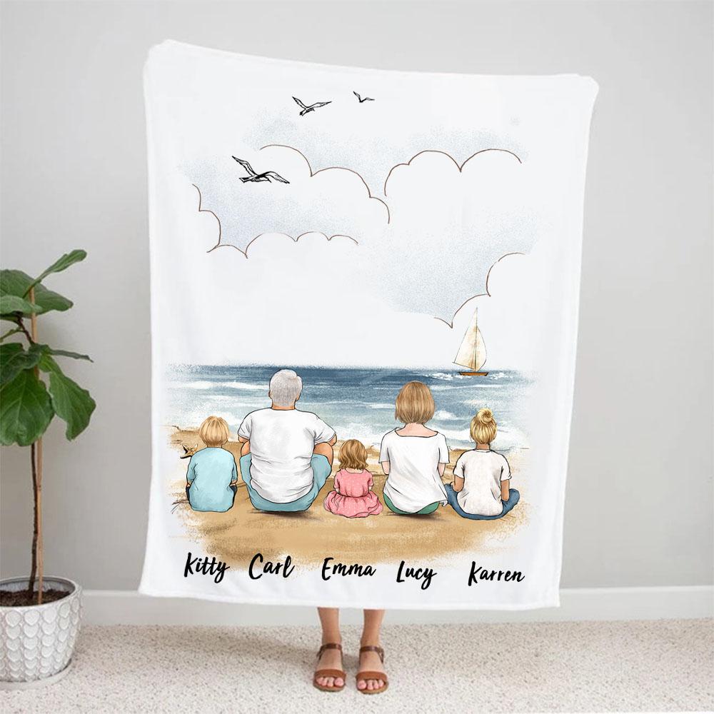 Custom Family Blankets Gifts for Whole Family