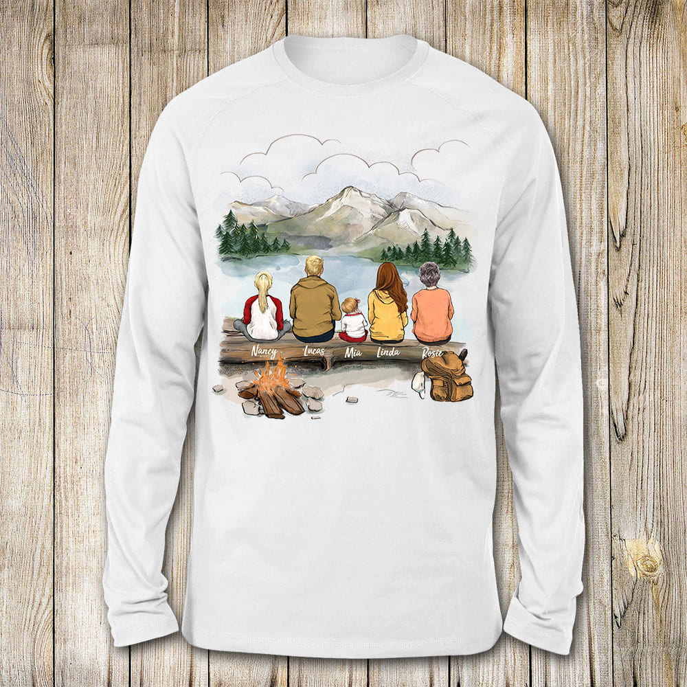 long sleeve gift for the whole family with up to 5 people go hiking together
