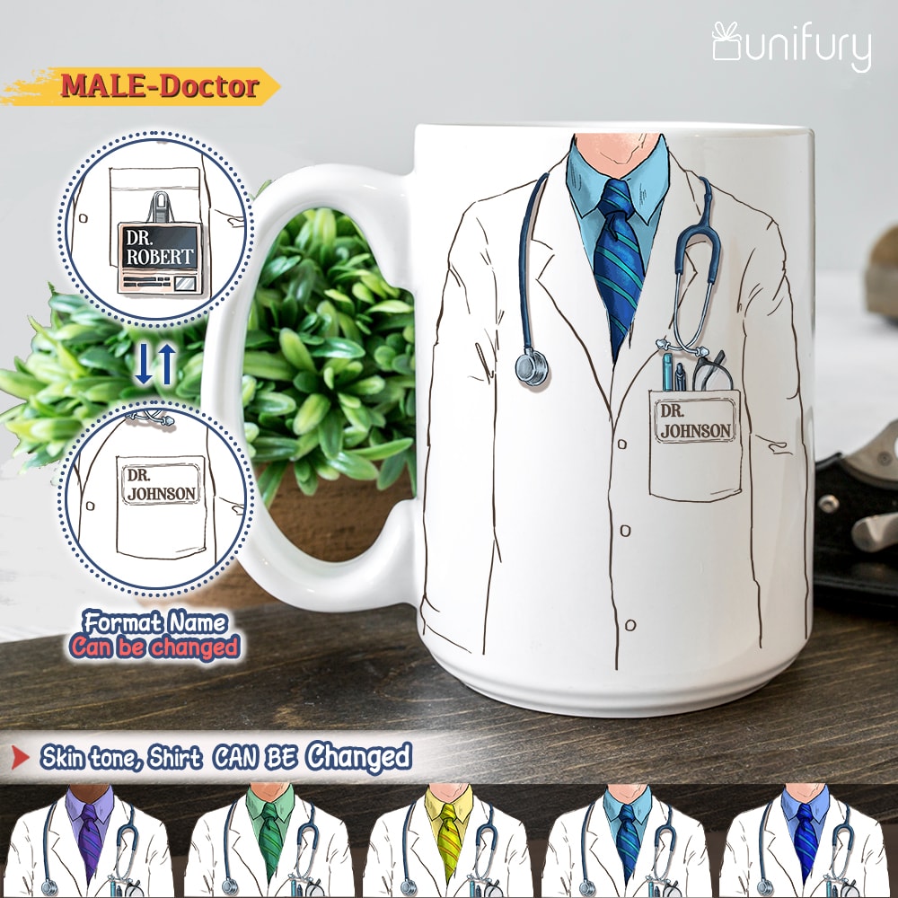 YouNique Designs Doctor Mug - Portable Coffee Mug 11 Oz, Funny Doctor Gifts  for Men Women, Gift for …See more YouNique Designs Doctor Mug - Portable