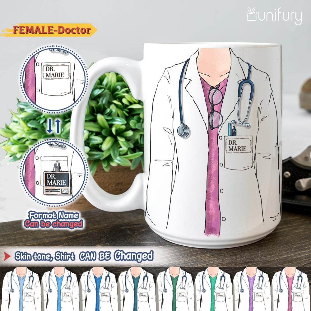Buy Female Doctor Coffee Mug Personalized-personalized Doctor Gift-medical  School Residency Gift-doctor Gifts for Her-m.d., D.O., D.V.M., D.D.S.  Online in India - Etsy
