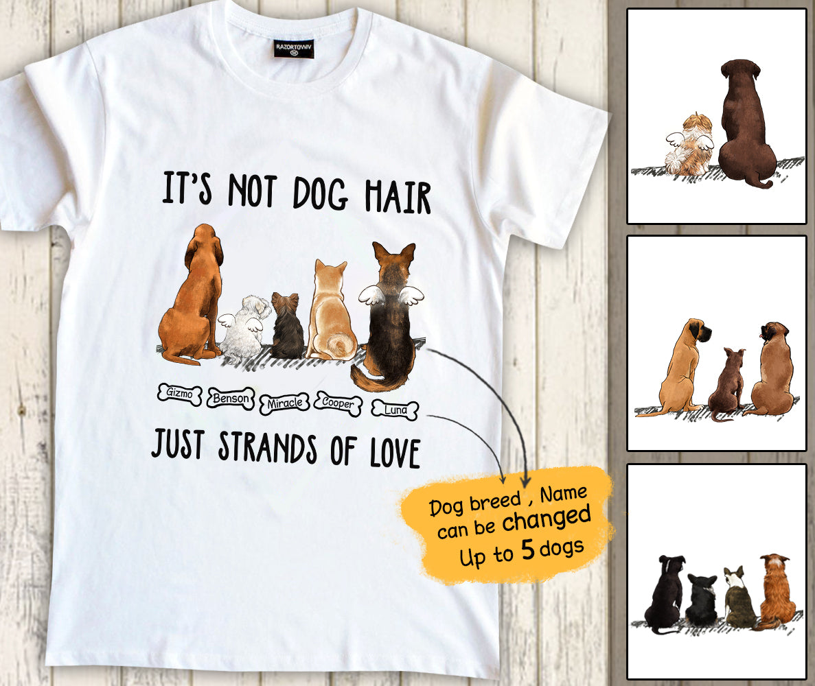 Personalized Dog Premium T-shirt - Just strands of love - Premium T-shirt - 2393