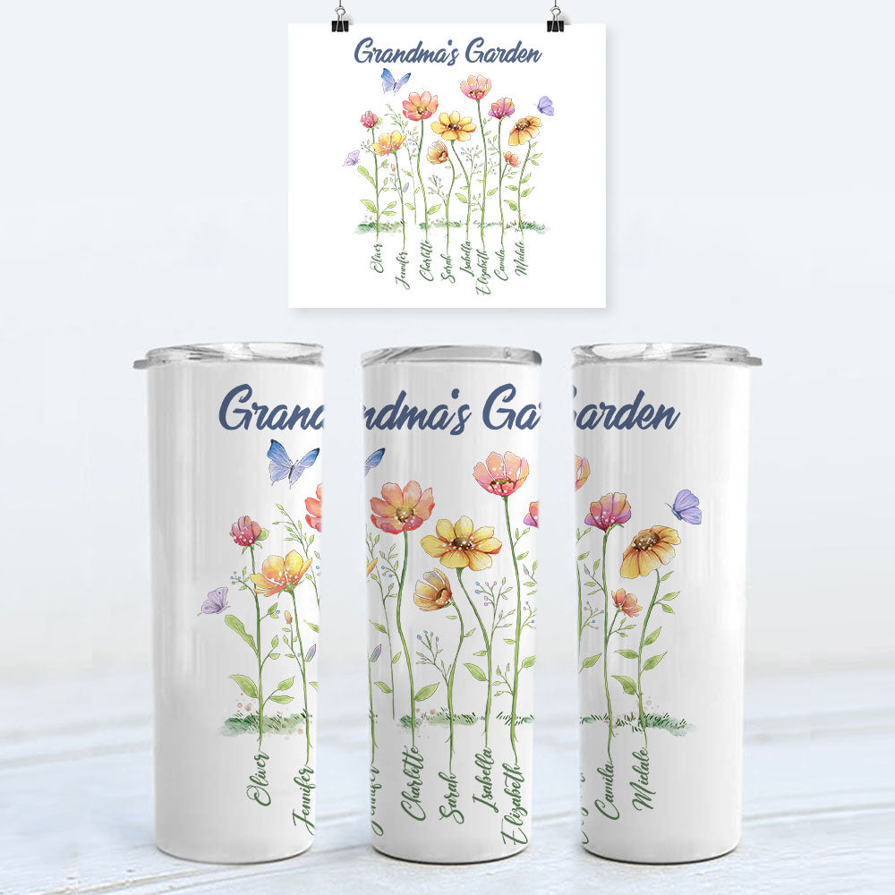 Daisy American Flag Tumbler 4th of July Gift for Mom