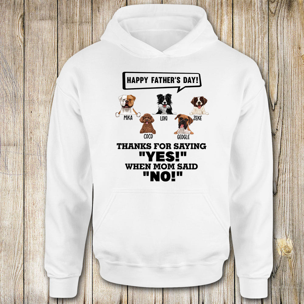 Funny Father&#39;s Day Hoodie gift for dog dad