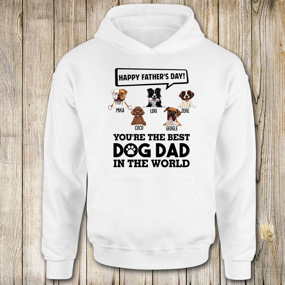 Funny Father&#39;s Day Hoodie gift for dog dad