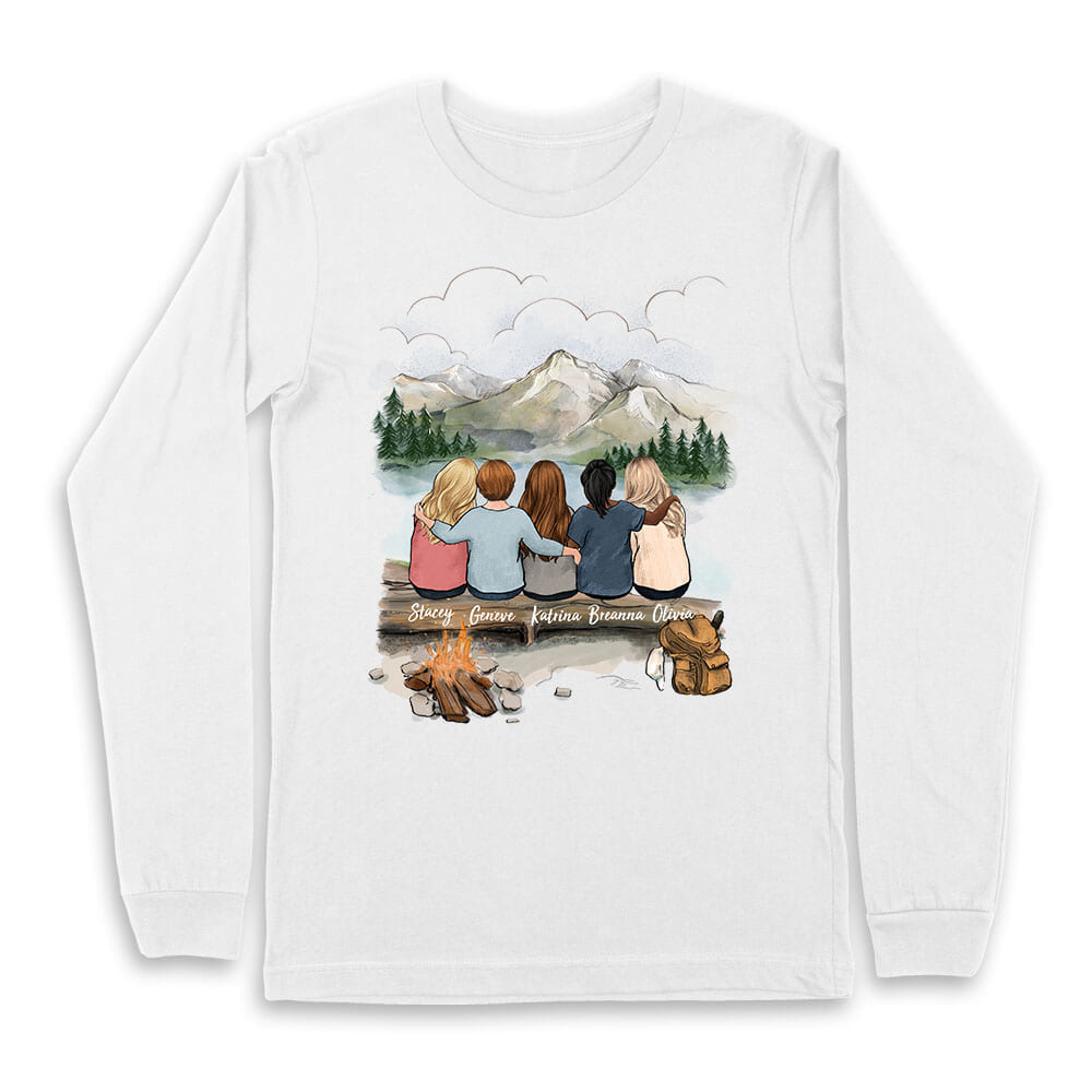 Personalized best friend birthday gifts Long Sleeve - Mountain - Hiking