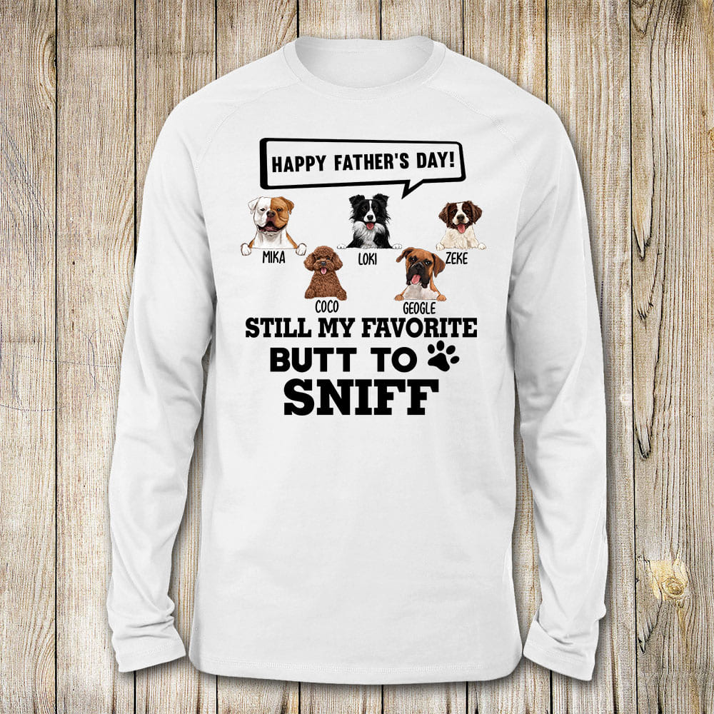 Funny Father&#39;s Day Long Sleeve gift for dog dad