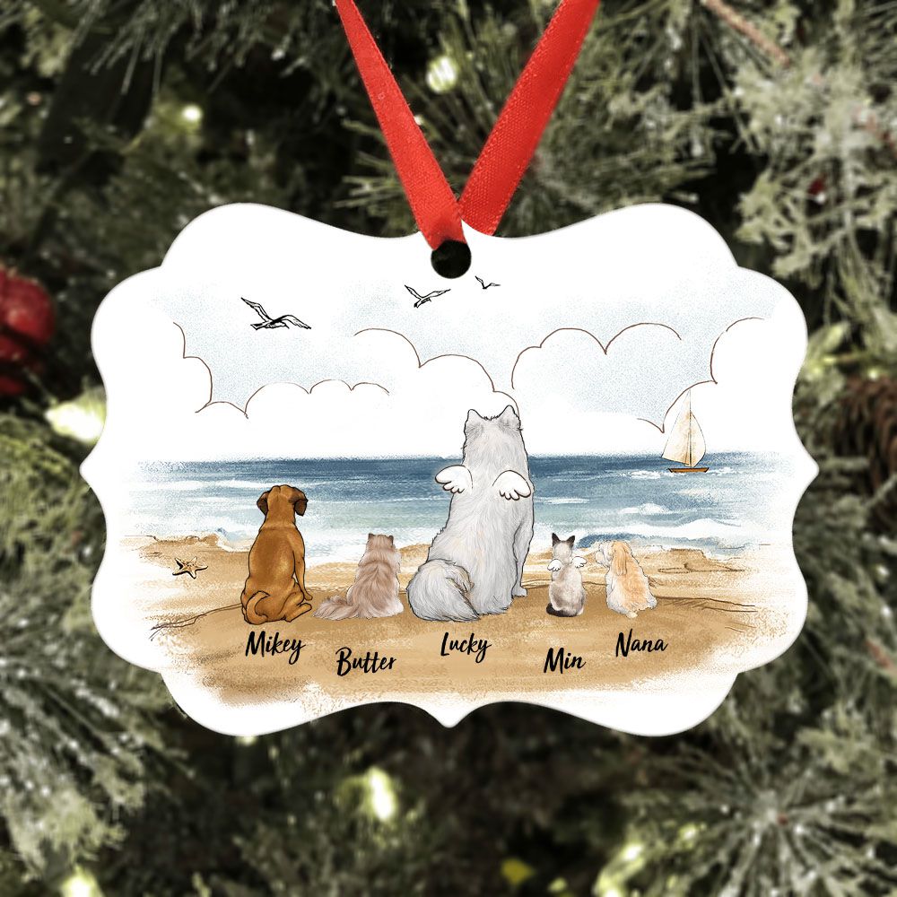 Personalized Medallion Metal Ornament Gifts for dog lovers