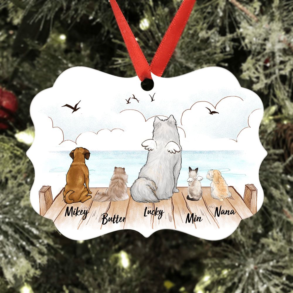 Personalized Medallion Metal Ornament Gifts for Dog Lovers