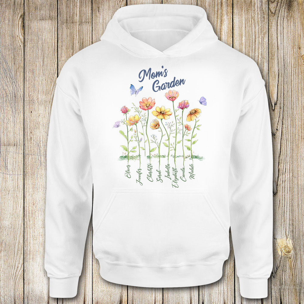 Personalized Grandma&#39;s garden Hoodie gifts for the whole family - up to 8 names