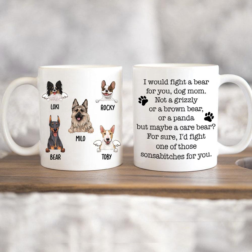 Funny mug gift for dog mom