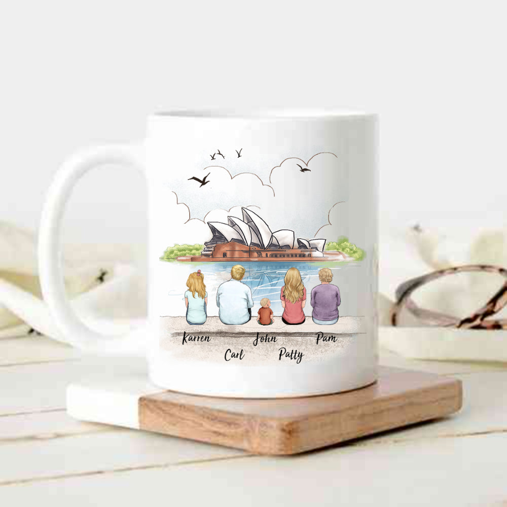Personalized gifts for the whole family Coffee Mug - UP TO 5 PEOPLE - Opera - 2423