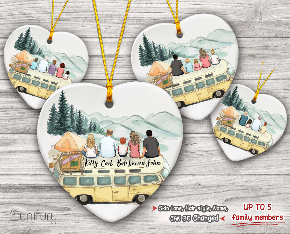 Personalized Christmas Ornaments For The Whole Family - Heart shape