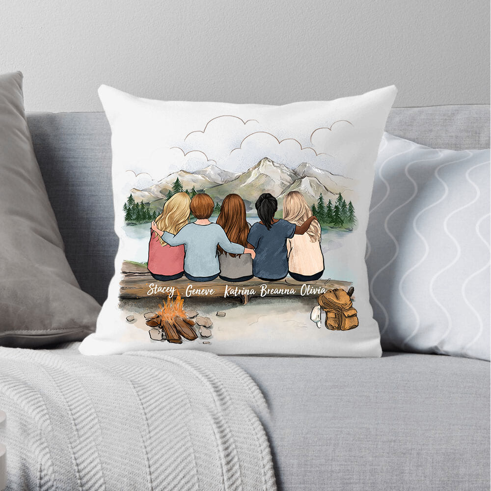 Personalized Best Friend Pillow - Hiking