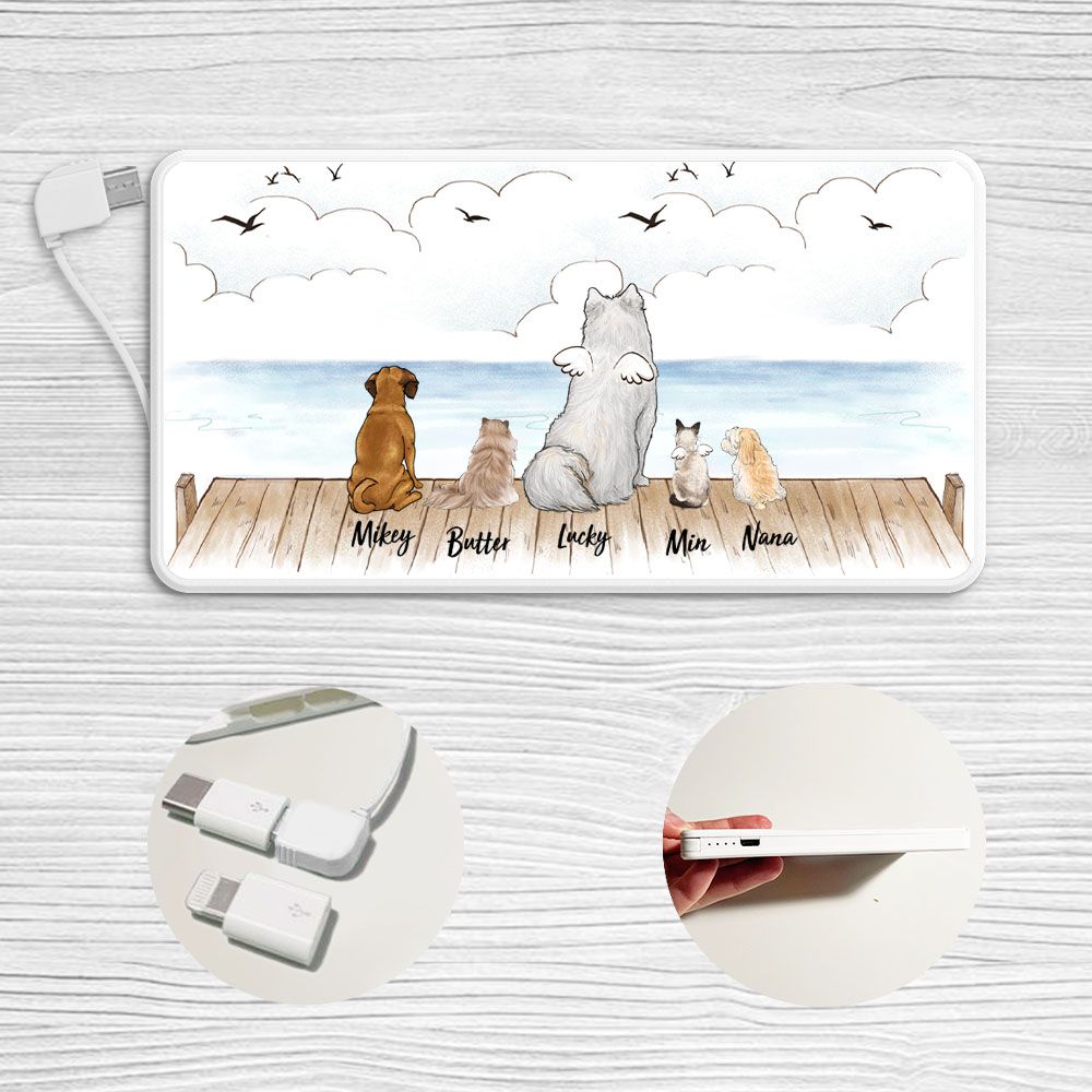 Personalized Power Bank - Dog Cat Design